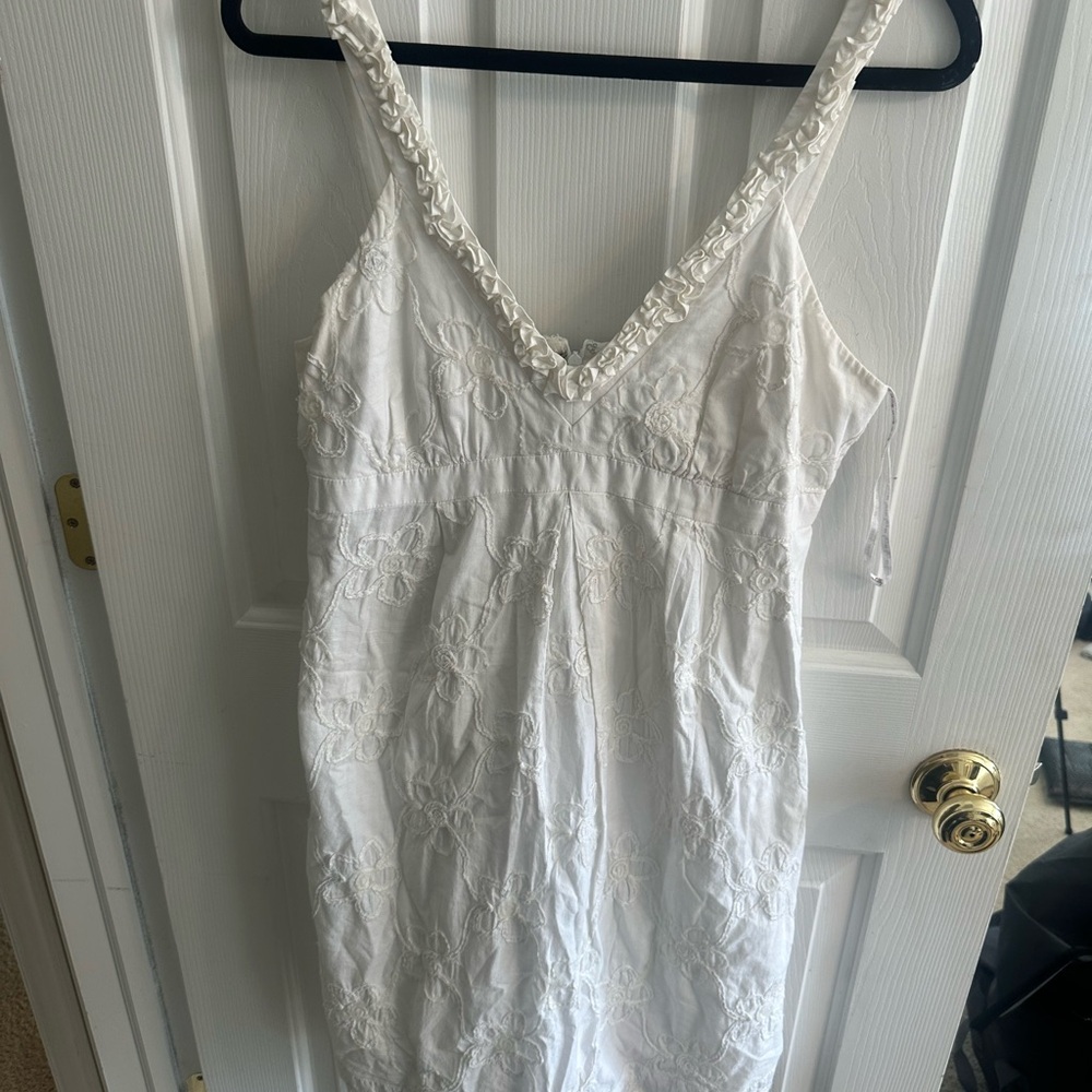 Lilly Pulitzer Cream Ruffled Dress